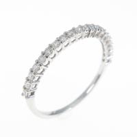 【リメイク】K18WG ハーフエタニティ ダイヤモンドリング