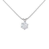 プラチナダイヤモンドネックレス 0．586ct・E・I1・GOOD