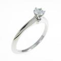 ティファニー クラシック ソリティア リング 0．18ct・VVS2・EXT