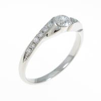 プラチナダイヤモンドリング 0．221ct・E・SI2・EXT