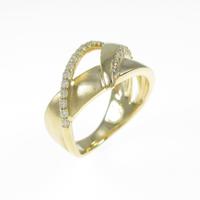 K18YG ダイヤモンド ピンキーリング