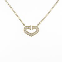 カルティエ Cハート ネックレス