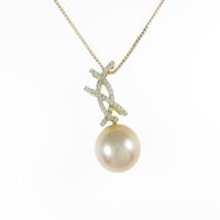 K18YG シロチョウパールネックレス