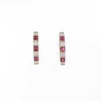 750YG ルビーピアス