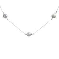 K18WG クロチョウパールネックレス