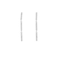 K18WG ダイヤモンドピアス