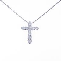 PT クロス ダイヤモンドネックレス
