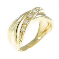 K18YG ダイヤモンドリング