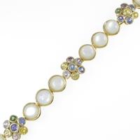 18KYG マザーオブパールブレスレット