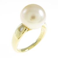 K18YG シロチョウパールリング