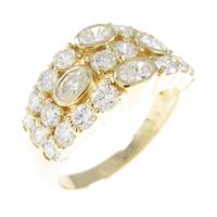 K18YG ダイヤモンドリング