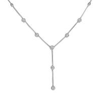 K18WG ダイヤモンドネックレス