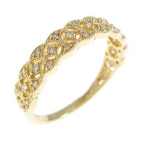 K18YG ダイヤモンドリング