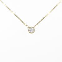 ヴァンドーム ダイヤモンドネックレス 0．120ct・G・SI2・EX