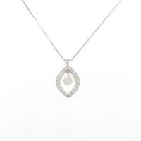 【新品】プラチナ ダイヤモンドネックレス 0．244ct・F・SI2・GOOD