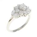 PT フラワー ダイヤモンドリング