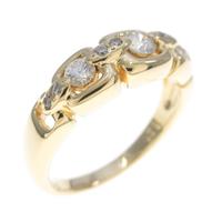 K18YG ダイヤモンドリング