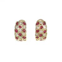 750YG ルビーピアス