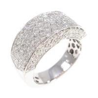 K18WG パヴェ ダイヤモンドリング