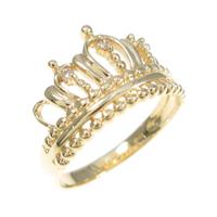 K18YG クラウン ダイヤモンドリング