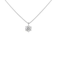 プラチナダイヤモンドネックレス 0．410ct・H・I1・GOOD