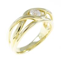 K18YG ダイヤモンドリング