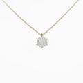 【リメイク】K18YG ダイヤモンドネックレス 1．005ct・J・VS2・F