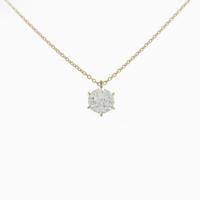 【リメイク】K18YG ダイヤモンドネックレス 1．005ct・J・VS2・F