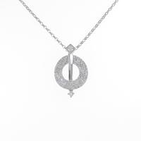 K18WG ダイヤモンドネックレス