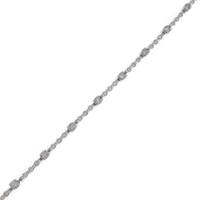 K14WG ダイヤモンドブレスレット