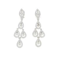 K18WG ダイヤモンドピアス