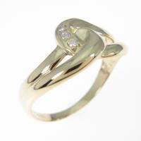 K18YG ダイヤモンドリング