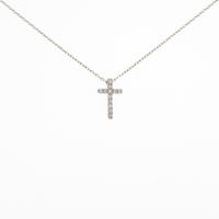 スタージュエリー クロス ダイヤモンドネックレス