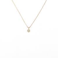 K18PG ソリティア ダイヤモンドネックレス