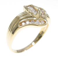 K18YG ダイヤモンドリング