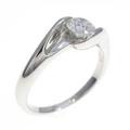 プラチナ ダイヤモンドリング 0．408ct・D・SI1・3EXT H＆C