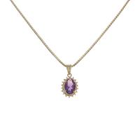 K18YG アメジストネックレス