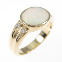 K18YG オパールリング