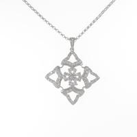 K18WG ダイヤモンドネックレス