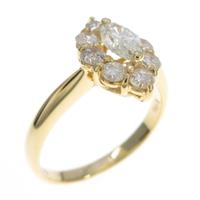 K18YG ダイヤモンドリング