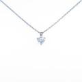 プラチナダイヤモンドネックレス 0．333ct・E・SI1・ハートシェイプ