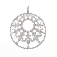 K18WG ダイヤモンドペンダント