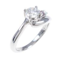 プラチナダイヤモンドリング 0．319ct・G・SI1・EXT H＆C
