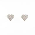 750PG ハート ダイヤモンドピアス
