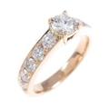 K18PGダイヤモンドリング 0．301ct・F・SI1・VG