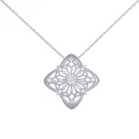 K18WG ダイヤモンドネックレス