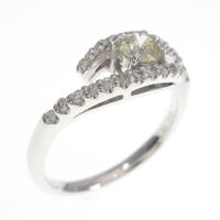 K18WG ダイヤモンドリング