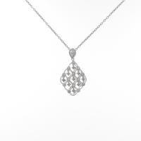 PT／K18WG ダイヤモンドネックレス