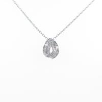 K18WG ダイヤモンドネックレス