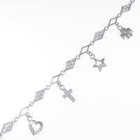 K18WG ダイヤモンドブレスレット